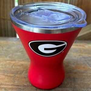 Georgia Bulldogs Vacuum Insulated Stainless Steel Martini Glass & Lid